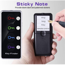 Reyke Key Finder – 80dB+ RF Tracker, 131ft Range, 1 Transmitter & 4 Receivers