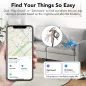2025 Air Tracker Tags Apple MFi Certifié (iOS) – Pack de 4, Localisateur Bluetooth, Batterie Remplaçable