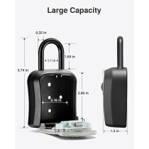 Puroma Portable Combination Lock Box – Secure Wall-Mounted Key Safe