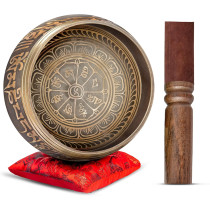 Authentic Handmade Tibetan Singing Bowl Set – Meditation & Yoga Decor