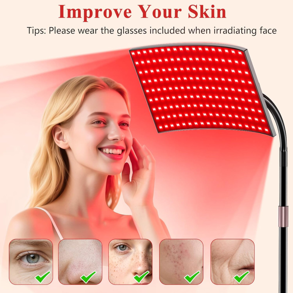 Red Light Therapy Panel 660nm & 850nm Infrared LED – Ideal Gift for Her