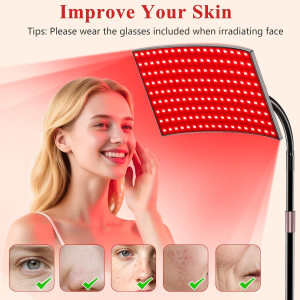 Red Light Therapy Panel 660nm & 850nm Infrared LED – Ideal Gift for Her