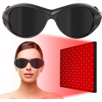 FreeMascot Red Light Therapy & Laser Safety Glasses for Eye Protection