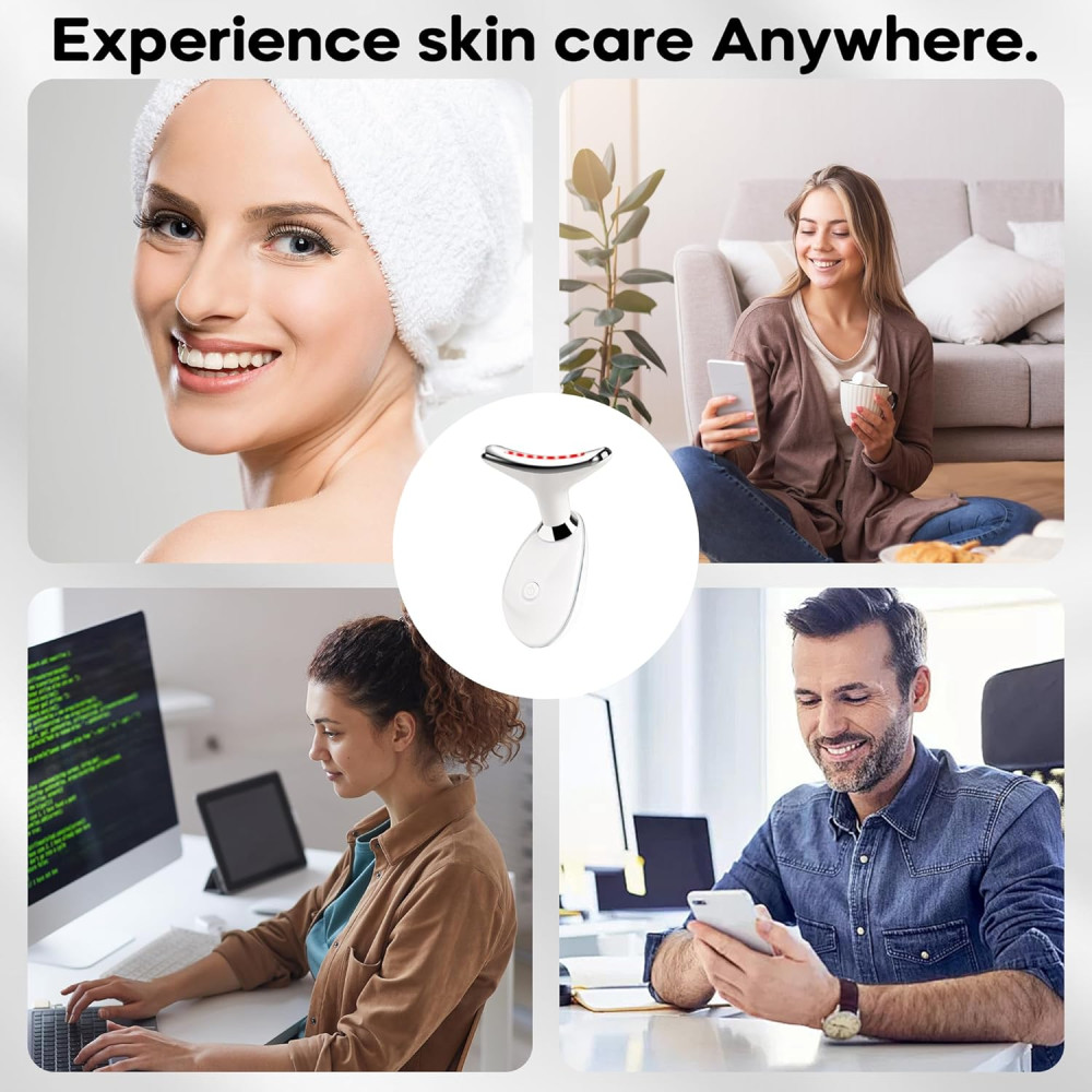 Red Light Therapy Wand for Face & Neck | 7 Color LED Skin Care Tool