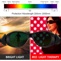 Professional Red Light & IPL Therapy Glasses | Eye Protection 200-2000nm