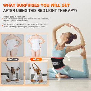 Large Infrared Red Light Therapy Pad 24’’x12’’ for Pain Relief & Recovery