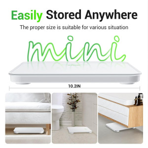 Ovutek Digital Bathroom Scale – Accurate 400lb LED Weight Scale with Glass