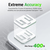 Ovutek Digital Bathroom Scale – Accurate 400lb LED Weight Scale with Glass