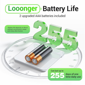 Ovutek Digital Bathroom Scale – Accurate 400lb LED Weight Scale with Glass