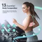 Balance Numérique Intelligente Corps & IMC 400lbs, Analyseur Composition Corporelle, Synchronisation Apps - Noir