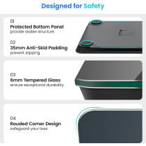 Etekcity Digital Bathroom Scale – Accurate to 0.05lb, LED Display, 400 lbs