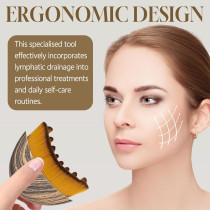 New Lymphatic Contour Face Brush – Ergonomic Drainage Massager for Fatigue