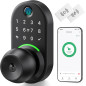 Yamiry Keypad Smart Door Lock with Knob – Fingerprint, Passcode, Keyless Entry & Easy Installation