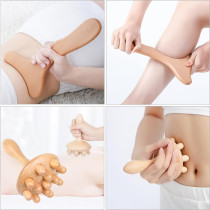 5-in-1 Wood Therapy Massage Tools for Pain Relief & Body Sculpting