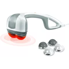 Massager Chauffant Homedics pour Dos, Corps et Cou avec Têtes Pivotantes et Nœuds Interchangeables