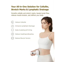 Appareil de Drainage Lymphatique Anti-Cellulite avec Microcourant, Lumière, Chaleur & Vibration