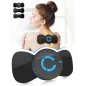 Tens Black Unit avec 2 électrodes, Appareil de massage EMS microcourant, stimulateur musculaire multifonction