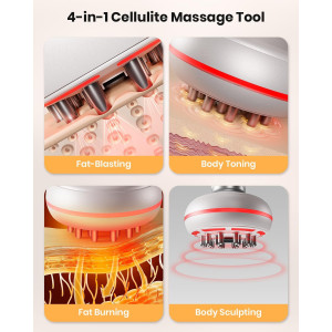 Massageur Drainage Lymphatique 4-en-1 Anti-Cellulite & Vergetures
