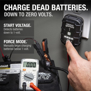 NOCO GENIUS1 1A 6V/12V Smart Battery Charger with Overcharge Protection