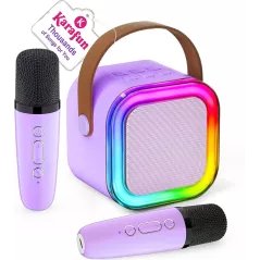 Mini Karaoke Enfants 2025 - Jouet Portable + 2 Micros Sans Fil
