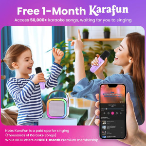 Mini Karaoke Enfants 2025 - Jouet Portable + 2 Micros Sans Fil