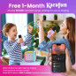 Mini Karaoke Machine for Kids with 2 Wireless Mics, Portable MP3 Player – 2025 Top Gift for Ages 4-12+