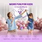 Mini Karaoke Enfant 2025 – Cadeau Anniversaire Noël Fille 4-12+ Ans, MP3 Portable, 2 Micros Sans Fil