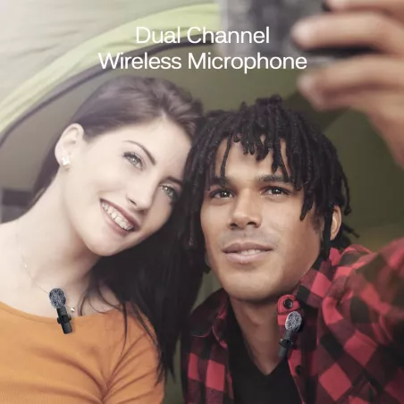 Microphone Sans Fil Professionnel Lavalier pour iPhone & iPad