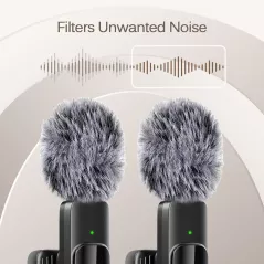 Microphone Sans Fil Professionnel Lavalier pour iPhone & iPad