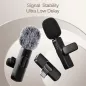 Microphone Lavalier Sans Fil Professionnel pour iPhone iPad - Enregistrement Vidéo, Podcast, YouTube, Réduction de Bruit