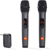 JBL Wireless Dual Microphone System with Dual-Channel Receiver - Black