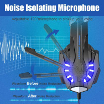 BENGOO G9000 Gaming Headset – 7.1 Surround, Noise Cancelling Mic & LED