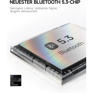 Casque Bluetooth Picun B8, 120H, 3 Modes EQ, Sans Fil Noir