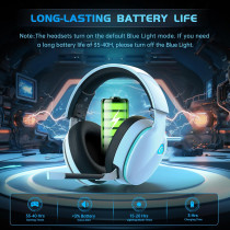 Gtheos 2.4GHz Wireless Gaming Headset for PS5, PC & Switch - White