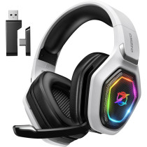 Ozeino 2.4GHz Wireless Gaming Headset - USB & Type-C, 40-Hr Battery