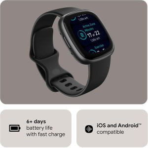 Fitbit Versa 4 Smartwatch – GPS, Heart Rate, Sleep & 40+ Exercises