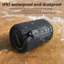 Bluetooth Wireless Speaker IP67 Waterproof 15W Stereo, 2500mAh Battery