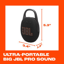 JBL Clip 5: Portable Waterproof Bluetooth Speaker with Punchy Bass