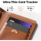 Carte Traqueur Wallet MFi Apple Compatible iOS, Étanche IP68, Rechargeable, Bluetooth, Localisateur Clés & Bagages