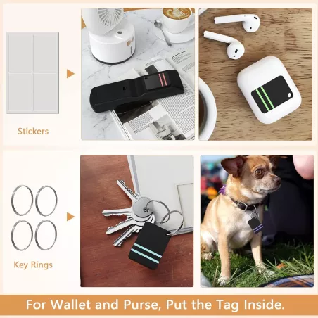 Pack 4 Localisateurs Clés Bluetooth 120ft - Trouvez Vos Objets