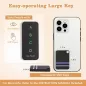 Pack de 4 Localisateurs de Clés & Télécommande, Signal Sonore 80dB, Portée 120ft, Traqueur Collable