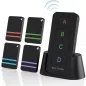 Pack de 4 Localisateurs de Clés & Télécommande, Signal Sonore 80dB, Portée 120ft, Traqueur Collable