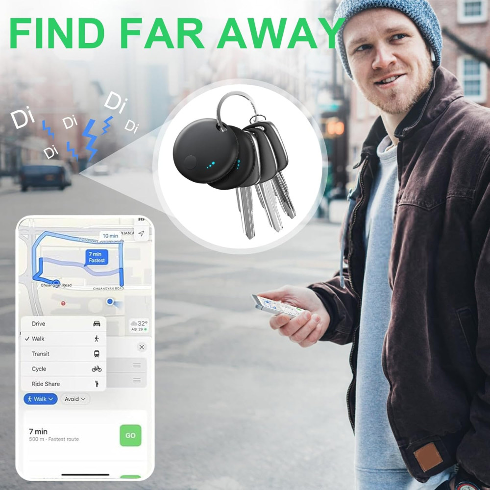 Pack 4 Tracker Bluetooth Smart Tag Localisateur pour Clés