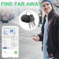 Tracker Tag 4-Pack Bluetooth Smart Locator for Keys, Wallet, Luggage - Find My iOS Compatible (Black)