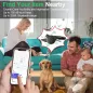 Pack de 4 Trackers Bluetooth pour Clés et Objets - Localisateur Intelligent Noir compatible iOS