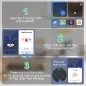Pack de 4 Trackers Bluetooth pour Clés et Objets - Localisateur Intelligent Noir compatible iOS