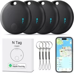 Pack 4 Tracker Bluetooth Smart Tag Localisateur pour Clés
