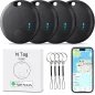Pack de 4 Trackers Bluetooth pour Clés et Objets - Localisateur Intelligent Noir compatible iOS