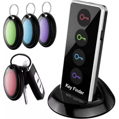 Localiseur Télécommande LED 131ft + Porte-Clés 4 Tags Bruit
