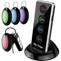 Lost Remote Finder & Key Locator with LED Light | 131ft Range & Noise Alerts